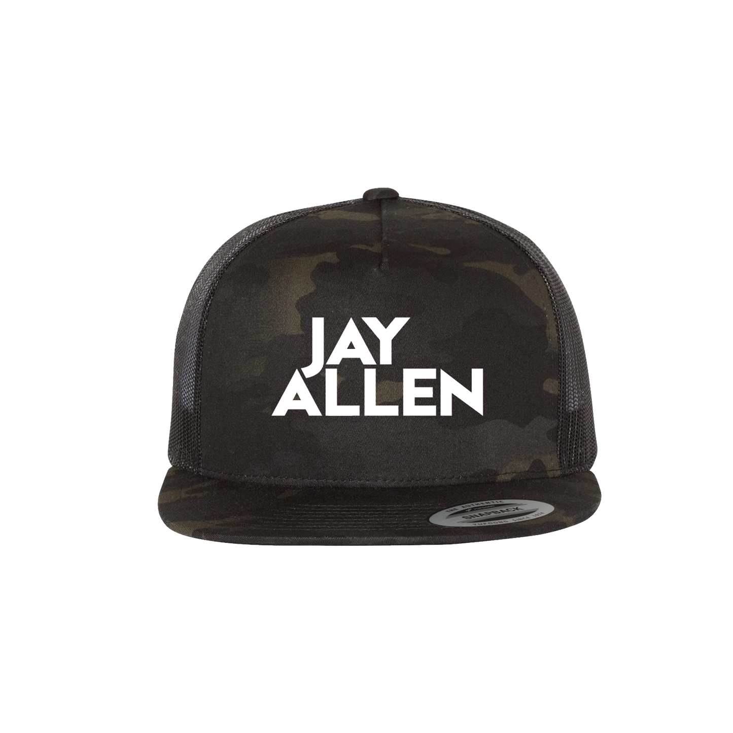 Black Multicam Trucker Hat